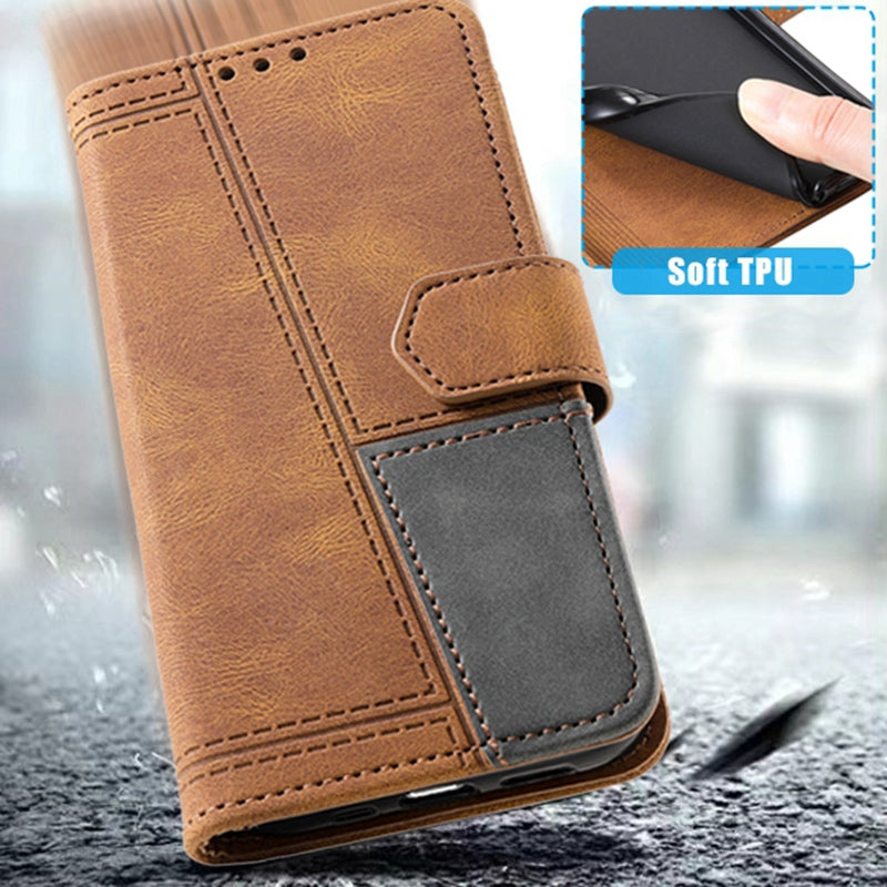 TTUDRCH For Samsung Galaxy S20 FE 2022/S20 FE/S20 Fan Edition/S20 FE 5G/S20 Fan Edition 5G/S20 Lite 004 Splicing PU Leather RFID Blocking Stand Wallet Phone Case with Strap - Brown TTUDRCH For Samsung Galaxy S20 FE 2022/S20 FE/S20 Fan Edition/S20 FE 5G/S20 Fan Edition 5G/S20 Lite 004 Splicing PU Leather RFID Blocking Stand Wallet Phone Case with Strap - Brown